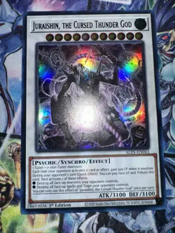 Yugioh Juraishin, The Cursed Thunder Ultra Rare Near Mint (READ DESCRIPTION) - Image 3