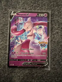 Mewtwo SWSH223 Black Star Promos GO Stamped Ultra Rare Holo Pokemon TCG 2022 NM - Image 1