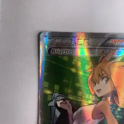 Brigette (Full Art) 161/162 Breakthrough Holo Pokemon Card - Heavily Played - Image 4
