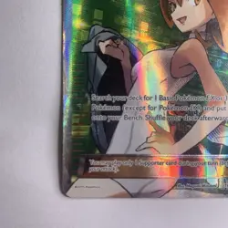 Brigette (Full Art) 161/162 Breakthrough Holo Pokemon Card - Heavily Played - Image 5
