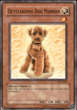 Outstanding Dog Marron - DCR-062 Dark Crisis YuGiOh TCG Card - Image 1