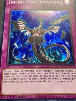3x Infinite Impermanence | RA01-EN075 | Super Rares | 1st Edition | NM | YuGiOh! - Image 2