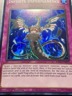 3x Infinite Impermanence | RA01-EN075 | Super Rares | 1st Edition | NM | YuGiOh! - Image 5