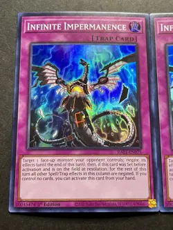 3x Infinite Impermanence | RA01-EN075 | Super Rares | 1st Edition | NM | YuGiOh! - Image 3