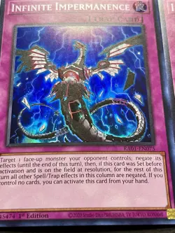 3x Infinite Impermanence | RA01-EN075 | Super Rares | 1st Edition | NM | YuGiOh! - Image 4