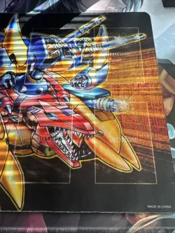 Yugioh Kaiba XYZ Dragon Blue-Eyes White Dragon Playmat Konami Gold Series 4 Mat - Image 2