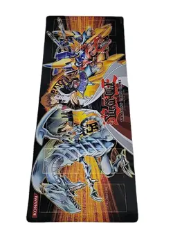 Yugioh Kaiba XYZ Dragon Blue-Eyes White Dragon Playmat Konami Gold Series 4 Mat - Image 1