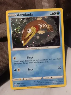 Arrokuda (SWIRL) SWSH093 Black Star Promo Cosmos Holo Pokemon Card - NM - Image 1