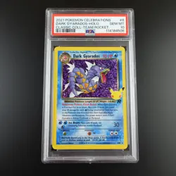 PSA 10 Dark Gyarados 8/82 Celebrations Classic Collection Holo Pokemon Card - Image 1