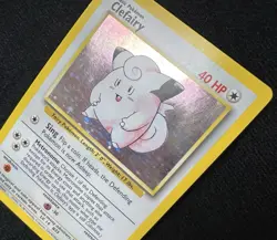 Clefairy 5/102 Base Set Holo Holo Rare WOTC Pokemon Card - LP/MP - Image 3
