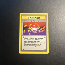 Super Energy Removal 79/102 Base Set Pokemon Card Regular Rare Lightly Played LP - Image 1