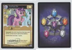 2014 My Little Pony Collectible Card Game Amethyst Star #77 1i3 - Image 3