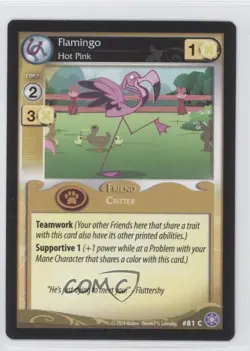 2014 My Little Pony Collectible Card Game Flamingo #81 1i3 - Image 1