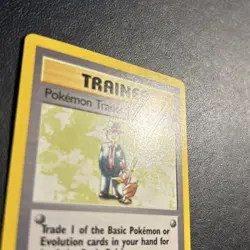 Pokemon Trader 77/102 Base Set Pokemon Card Regular Rare Moderately Played MP - Image 2