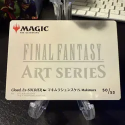 Cloud, Ex-SOLDIER Art Series Card 50/53 Final Fantasy MTG Magic FIN Makimura - Image 2