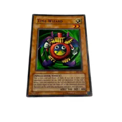 Yugioh CCG Collectable 1996 Konami Time Wizard Card - Image 4