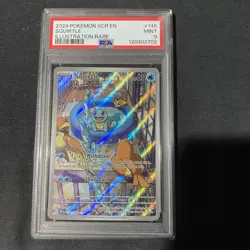 2024 POKEMON S&V Stellar Crown Squirtle IR #148 PSA 9 MINT Full Art Card - Image 1