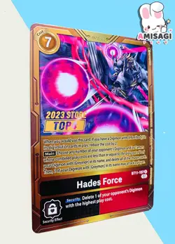 Digimon Trading Card Hades Force BT11-107 PROMO Card Store Championship TCG - Image 2