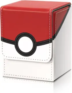 Collectible Card Case PU Leather 100 Cards Storage Box Pokemon Trading Cards - Image 1