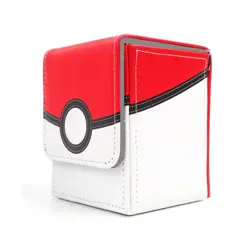 Collectible Card Case PU Leather 100 Cards Storage Box Pokemon Trading Cards - Image 2