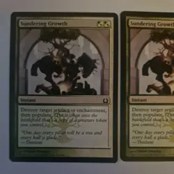 3x Sundering Growth Return to Ravnica MTG Magic the Gathering Card Regular Super - Image 2