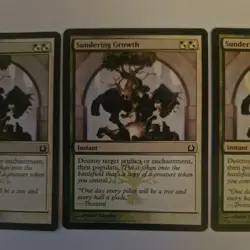 3x Sundering Growth Return to Ravnica MTG Magic the Gathering Card Regular Super - Image 3