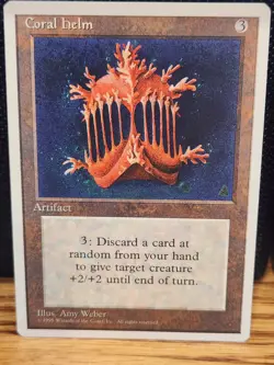 Coral Helm - 4th Edition Core Set - Magic the Gathering MTG Nice! - Image 1