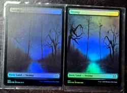 MTG Swamp x2 - Foil - Full Art - Double Masters 2XM 377 NM + Fast Shipping! - Image 2
