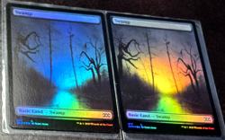 MTG Swamp x2 - Foil - Full Art - Double Masters 2XM 377 NM + Fast Shipping! - Image 3