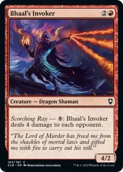 Foil - Bhaal's Invoker - 163 / NM / English MTG - Image 1
