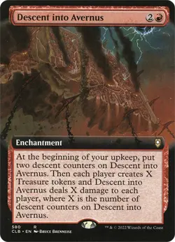 Foil - Descent into Avernus (Extended Art) - 580 / NM / English MTG - Image 1