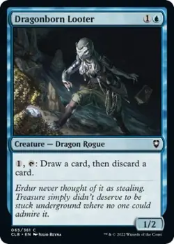 Foil - Dragonborn Looter - 65 / NM / English MTG - Image 1