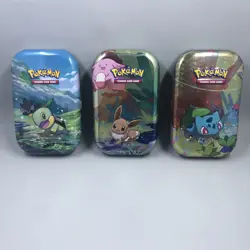 3 Pokemon TCG Tins With Coins And Art No Packs - Image 1