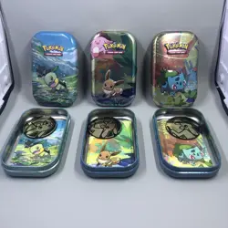 3 Pokemon TCG Tins With Coins And Art No Packs - Image 3