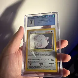 CGC 8 Chansey 1999 Base Set 3/102 Holo Pokemon Card psa - Image 2