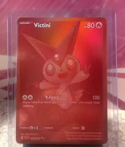 Red Victini English Pokemon Scarlet Violet Black Bolt & White Flare 172/086 - Image 2