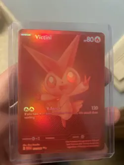 Red Victini English Pokemon Scarlet Violet Black Bolt & White Flare 172/086 - Image 4
