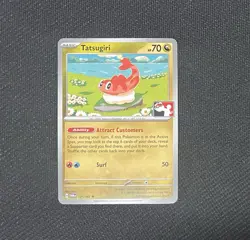 Stamped Tatsugiri Pokemon Prize Pack Series 6 Pokemon Card NM/LP - Image 2