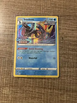 Pokemon Inteleon SWSH113 SWSH Chilling Reign Prerelease Promo Pack!! - Image 1