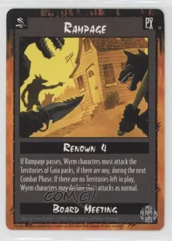 1996 Rage - Legacy of the Tribes Collectible Card Game Rampage 0b0g - Image 1
