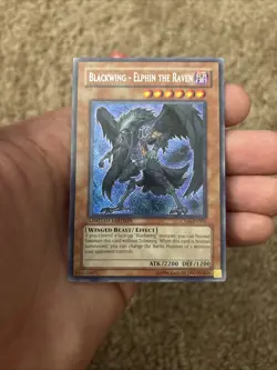 Yugioh Blackwing Elphin The Raven CT06-ENS01 Secret Rare Limited Edition NM - Image 2