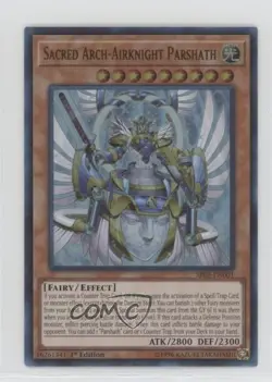 Sacred Arch-Airknight Parshath 1st Ed. YuGiOh Wave of Light Structure Deck 00jz - Image 1
