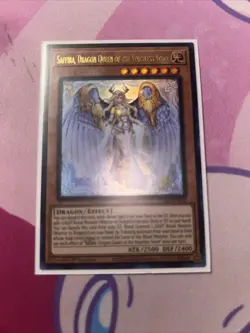 Yugioh! Saffira, Dragon Queen of the Voiceless Voice - PHNI-EN020 - Ultra Rare - - Image 1