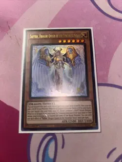Yugioh! Saffira, Dragon Queen of the Voiceless Voice - PHNI-EN020 - Ultra Rare - - Image 2