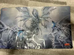 Yugioh Majesty with Dragons of White Official Playmat Yugioh's Day Japanese NEW - Image 1