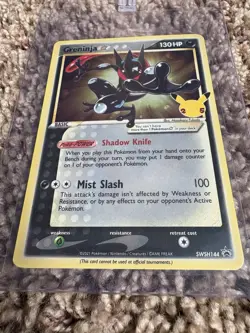 Pokemon TCG Greninja Gold Star SWSH144 Celebrations Card - Image 1