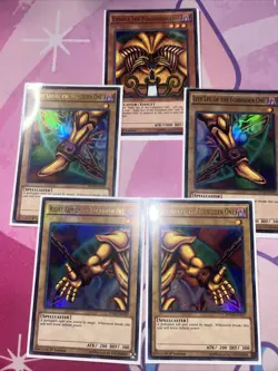 Yugioh! 5-Card Complete Exodia Set YGLD-ENA17-21 Ultra Rare 1st Edition VLP/NM - Image 1