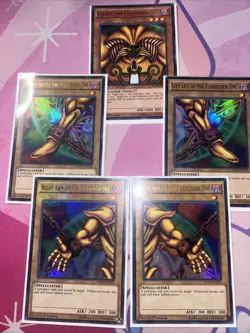 Yugioh! 5-Card Complete Exodia Set YGLD-ENA17-21 Ultra Rare 1st Edition VLP/NM - Image 2