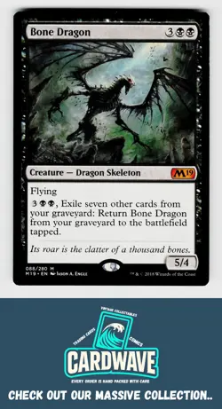 1x Bone Dragon :- Magic: The Gathering Card (Rare/Mythic Rare) - Image 1