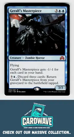 1x Geralf's Masterpiece :- Magic: The Gathering Card (Rare/Mythic Rare) - Image 1